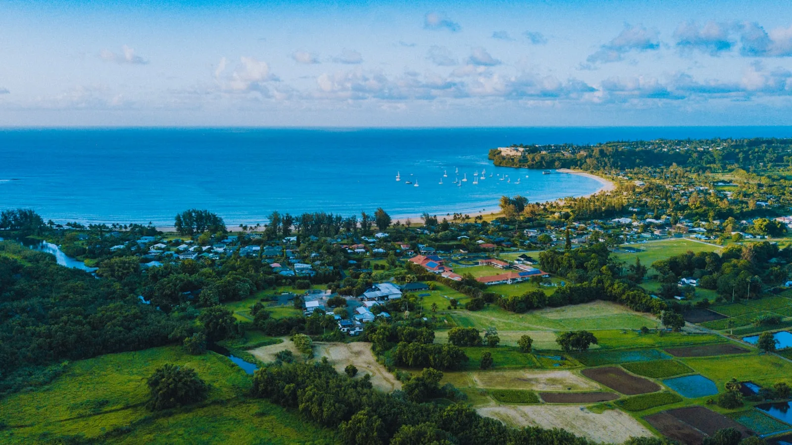 La rive nord : Hanalei Bay et Princeville